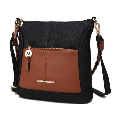 MKF Collection Nala Vegan Shoulder Bag - Elegant Color Block Design