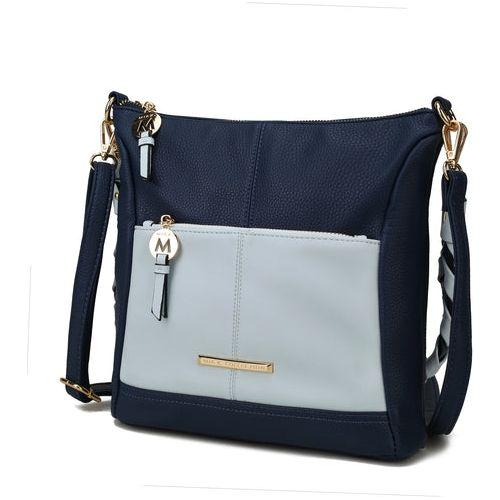 MKF Collection Nala Vegan Shoulder Bag - Elegant Color Block Design