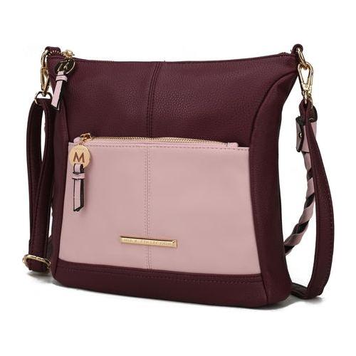 Load image into Gallery viewer, MKF Collection Nala Vegan Shoulder Bag - Elegant Color Block Design
