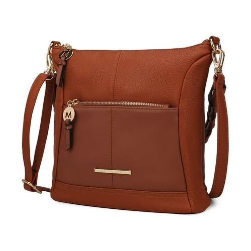 MKF Collection Nala Vegan Shoulder Bag - Elegant Color Block Design