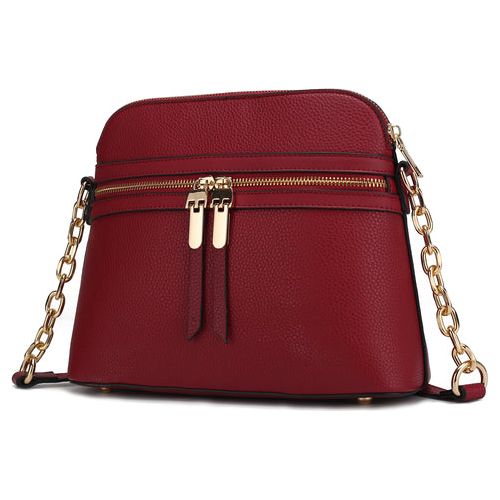 Kelisse Solid Crossbody Handbag: Timeless Elegance in Vegan Leather