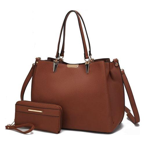 Load image into Gallery viewer, Kane Vegan Leather Women Satchel Bag with Wallet
