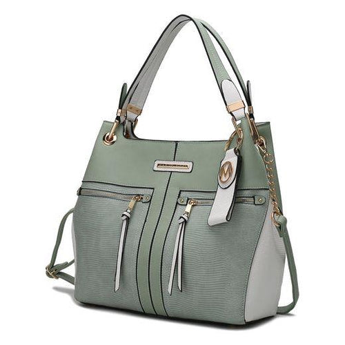 Load image into Gallery viewer, Sofia Tote with Keyring - A Luxury Experience in Vegan Leather
