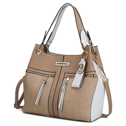 Load image into Gallery viewer, Sofia Tote with Keyring - A Luxury Experience in Vegan Leather
