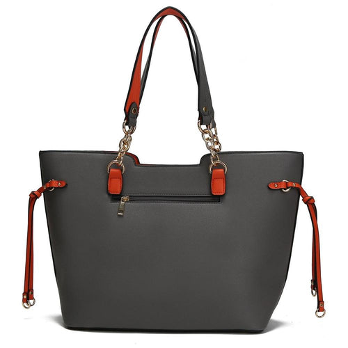 Load image into Gallery viewer, Holland Tote with Wristlet Handbag Vegan Leather
