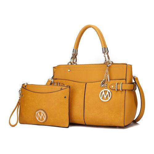 Load image into Gallery viewer, MKF Collection Tenna Vegan Leather Women Satchel Bag by Mia K
