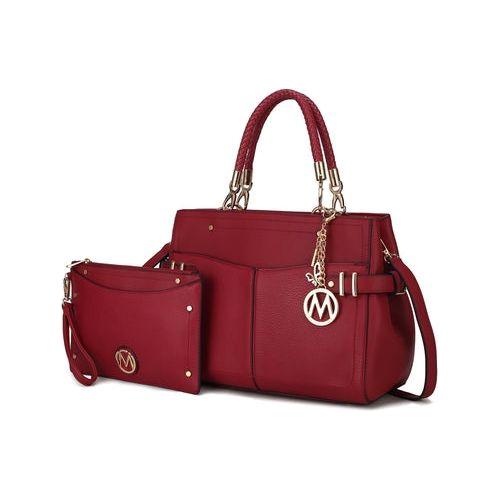 Load image into Gallery viewer, MKF Collection Tenna Vegan Leather Women Satchel Bag by Mia K
