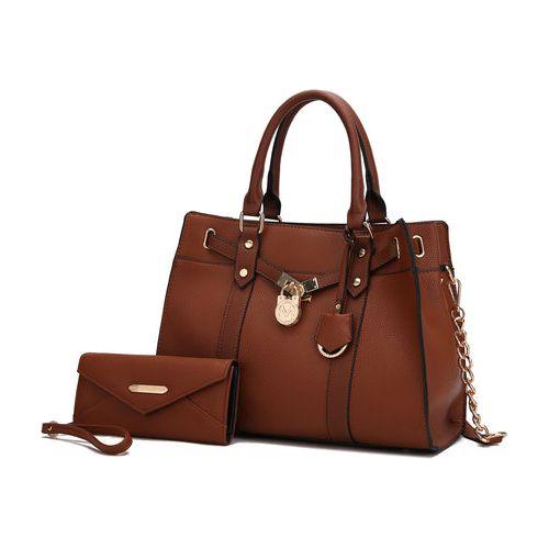 Load image into Gallery viewer, Christine Vegan Leather Women Satchel Bag with Wallet
