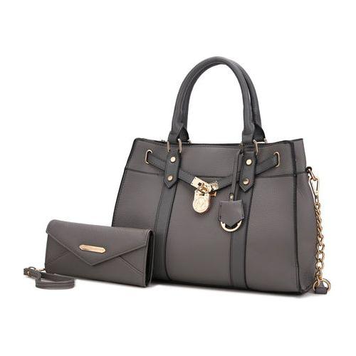 Load image into Gallery viewer, Christine Vegan Leather Women Satchel Bag with Wallet
