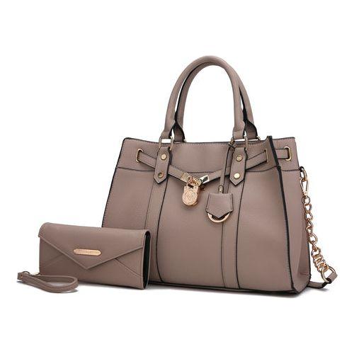 Load image into Gallery viewer, Christine Vegan Leather Women Satchel Bag with Wallet
