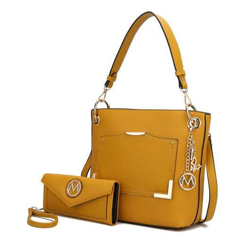 Load image into Gallery viewer, MKF Collection Grace Vegan Leather Women Tote Bag with Wallet By Mia k
