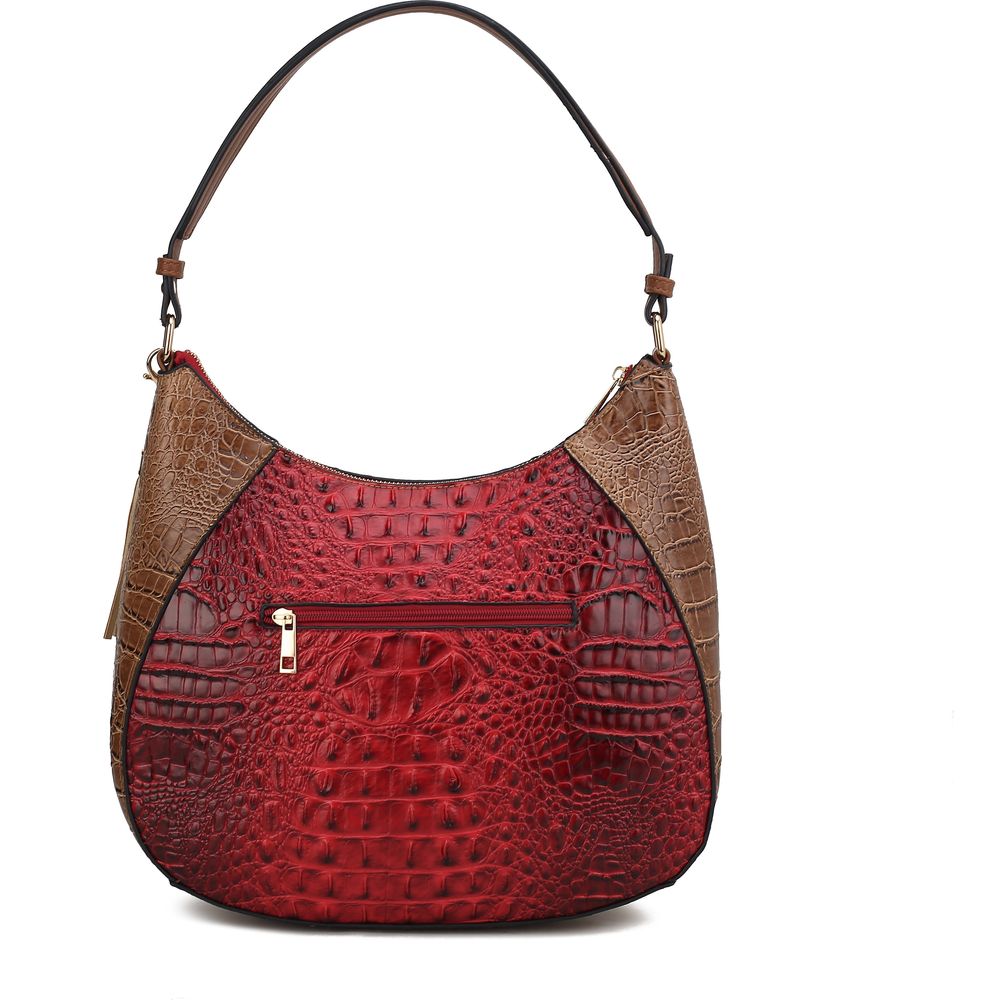 Nayra Embossed Hobo Bag