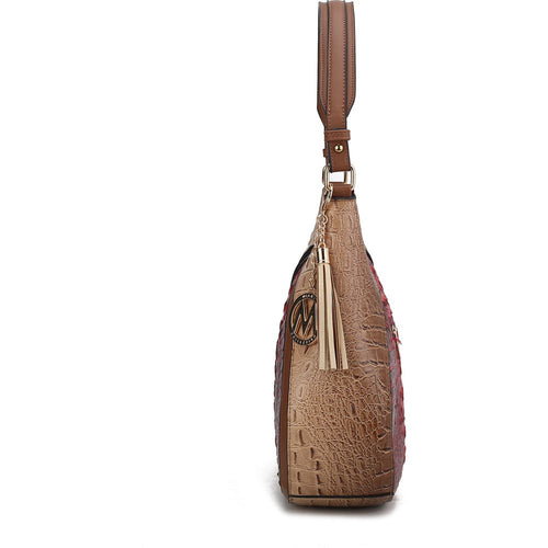 Load image into Gallery viewer, Nayra Embossed Hobo Bag - Elegant Luxury Redefined
