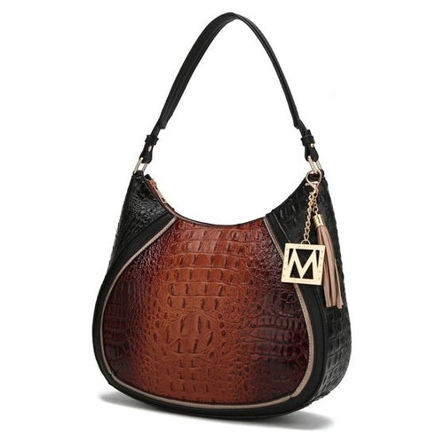 Load image into Gallery viewer, Nayra Embossed Hobo Bag - Elegant Luxury Redefined
