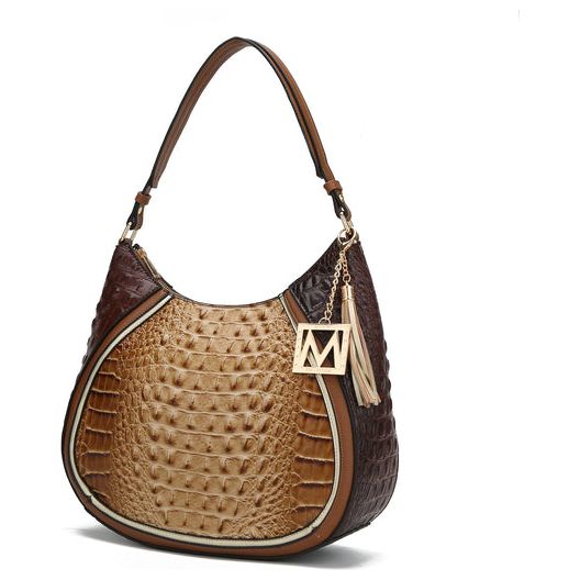 Nayra Embossed Hobo Bag