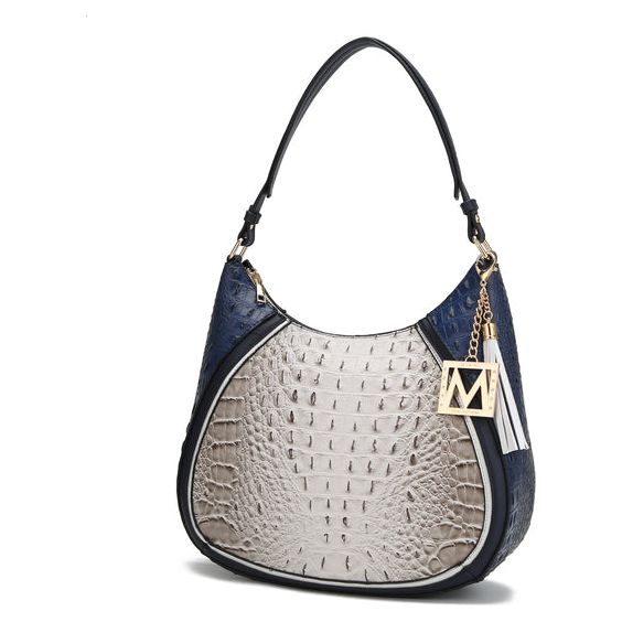 Nayra Embossed Hobo Bag