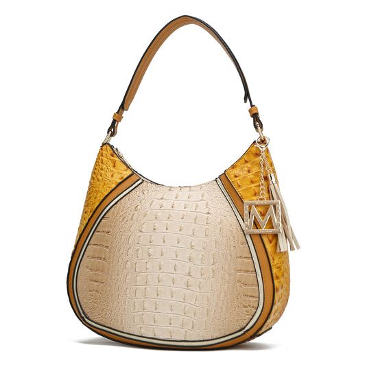 Nayra Embossed Hobo Bag