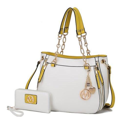 Load image into Gallery viewer, MKF Lina Vegan Leather Women Shoulder Bag with Wallet
