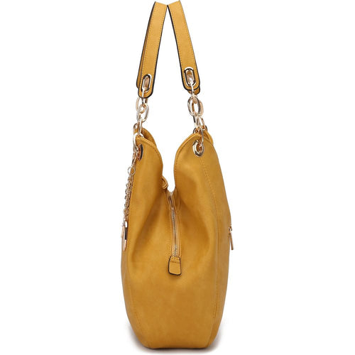 Load image into Gallery viewer, MKF Collection Ashley Hobo Bag and Wristlet Set by Mia K

