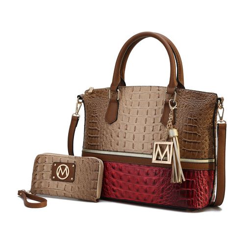 MKF Autumn Crocodile Skin Tote Handbag with Wallet: Elegance Redefined