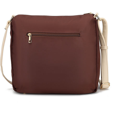 Load image into Gallery viewer, MKF Collection Serena Color-Block Nylon Women Shoulder Bag by Mia K
