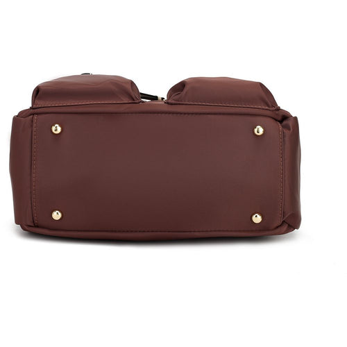 Load image into Gallery viewer, MKF Collection Serena Color-Block Nylon Women Shoulder Bag by Mia K
