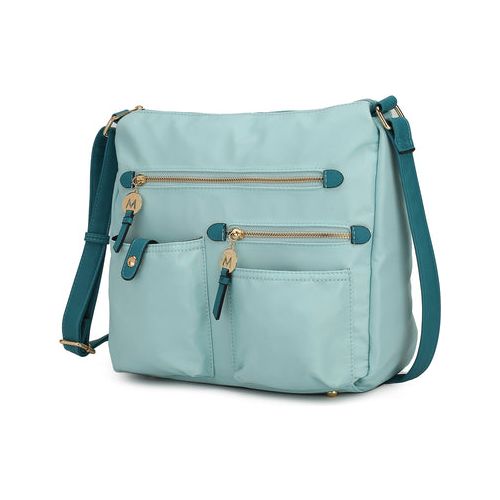Load image into Gallery viewer, MKF Collection Serena Color-Block Nylon Women Shoulder Bag by Mia K
