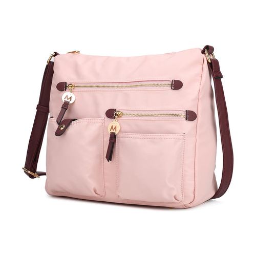 Load image into Gallery viewer, MKF Collection Serena Color-Block Nylon Women Shoulder Bag by Mia K
