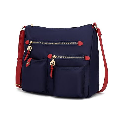 MKF Collection Serena Color-Block Nylon Women Shoulder Bag by Mia K