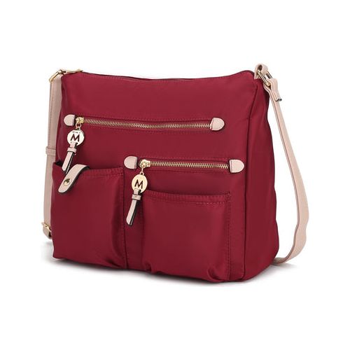 Load image into Gallery viewer, MKF Collection Serena Color-Block Nylon Women Shoulder Bag by Mia K
