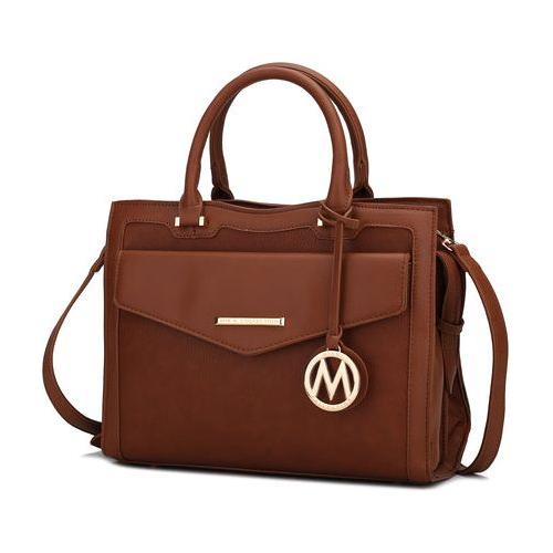 Load image into Gallery viewer, Mia K. Alyssa Satchel - Elegant Vegan Leather Handbag
