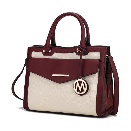 Load image into Gallery viewer, Mia K. Alyssa Satchel - Elegant Vegan Leather Handbag
