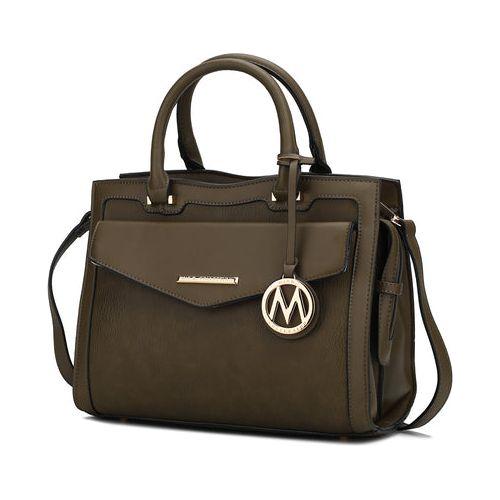 Load image into Gallery viewer, Mia K. Alyssa Satchel - Elegant Vegan Leather Handbag
