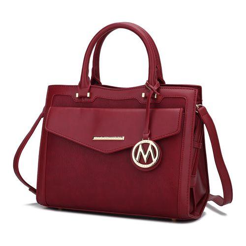 Load image into Gallery viewer, Mia K. Alyssa Satchel - Elegant Vegan Leather Handbag
