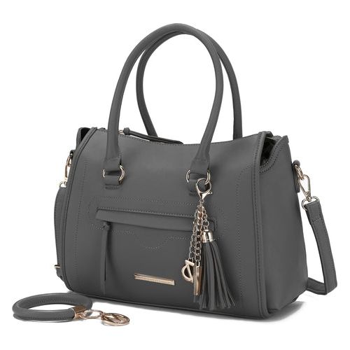 Mia K. Valeria Satchel Handbag with Keyring