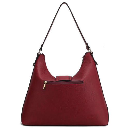 Load image into Gallery viewer, Mia K. Graciela Hobo Handbag - Elegantly Crafted Color-Block Vegan Leather
