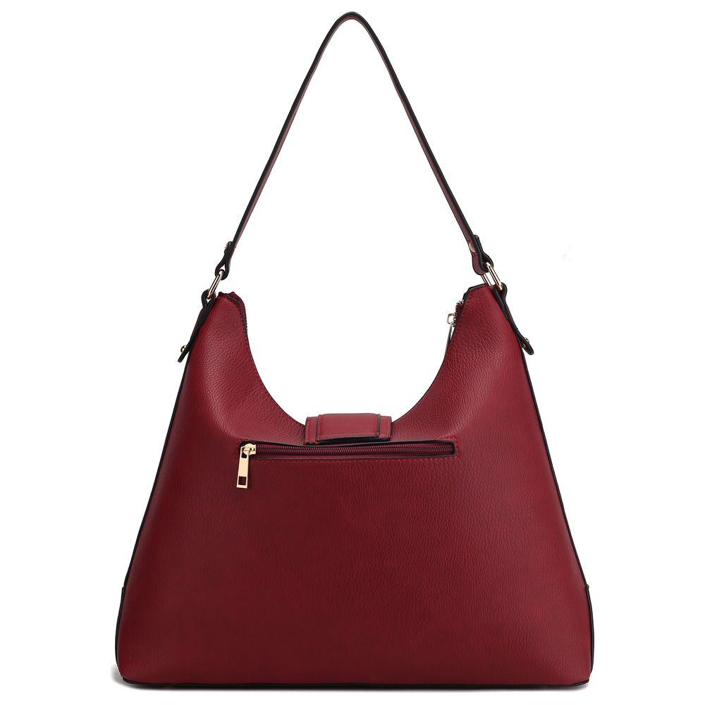 Mia K. Graciela Hobo Handbag - Elegantly Crafted Color-Block Vegan Leather