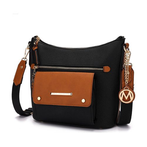 Mia K. Serenity Color Block Vegan Leather Women Crossbody Bag