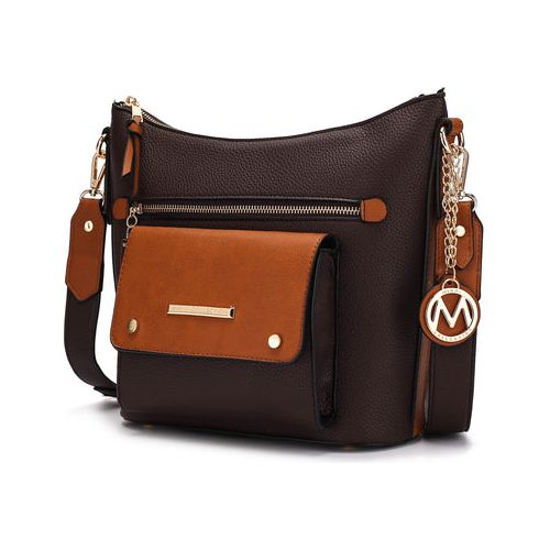 Mia K. Serenity Color Block Vegan Leather Women Crossbody Bag