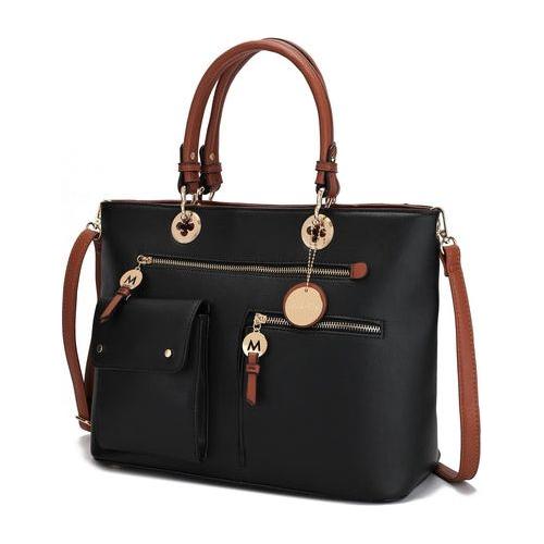 MKF Collection Julia Color-Block Women Satchel Bag