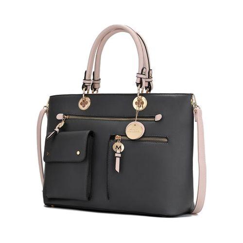 MKF Collection Julia Color-Block Women Satchel Bag