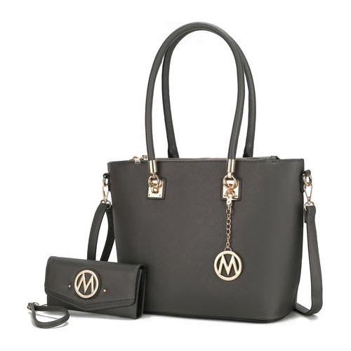 Load image into Gallery viewer, Mia K. Vanessa Tote &amp; Wallet Set Handbag for Women
