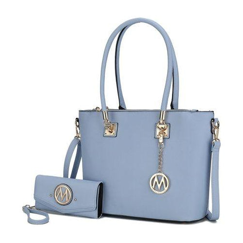 Load image into Gallery viewer, Mia K. Vanessa Tote &amp; Wallet Set Handbag for Women
