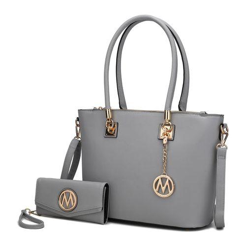 Load image into Gallery viewer, Mia K. Vanessa Tote &amp; Wallet Set Handbag for Women
