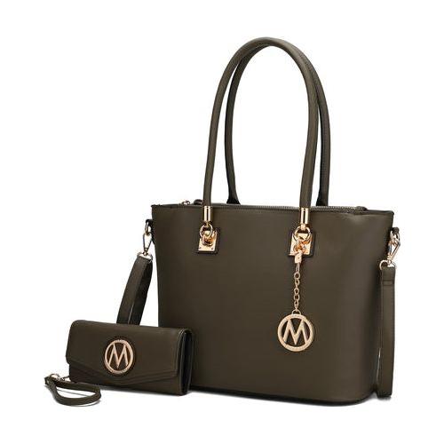 Load image into Gallery viewer, Mia K. Vanessa Tote &amp; Wallet Set Handbag for Women
