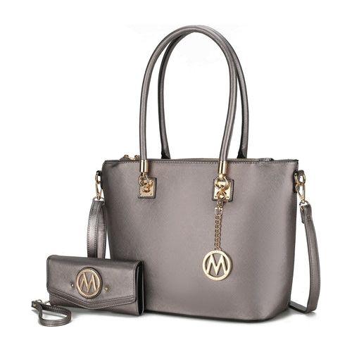 Mia K. Vanessa Tote & Wallet Set Handbag for Women