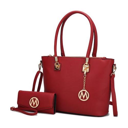 Load image into Gallery viewer, Mia K. Vanessa Tote &amp; Wallet Set Handbag for Women
