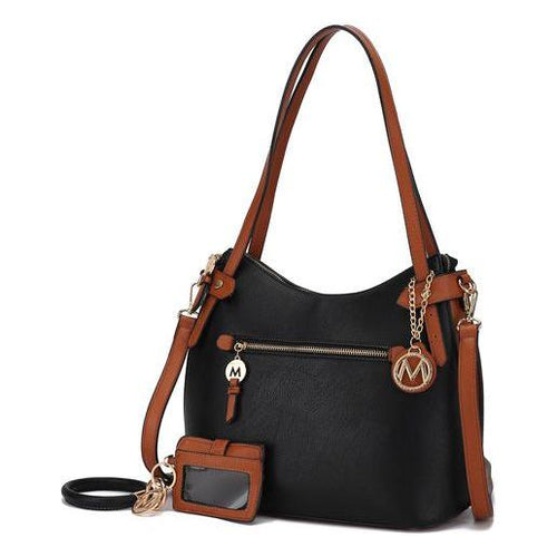 Load image into Gallery viewer, Jaseli Hobo with Wristlet Key Ring &amp; Card Holder
