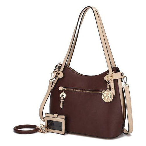 Load image into Gallery viewer, Jaseli Hobo with Wristlet Key Ring &amp; card Holder
