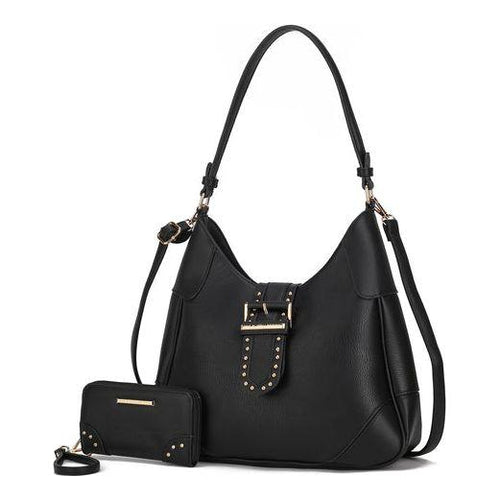 Load image into Gallery viewer, Juliette Vegan Leather Women Shoulder Bag with Matching Wallet
